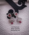 AD Diamond Rose Gold And Silver Designer Jummar Earrings Wholesale Online
